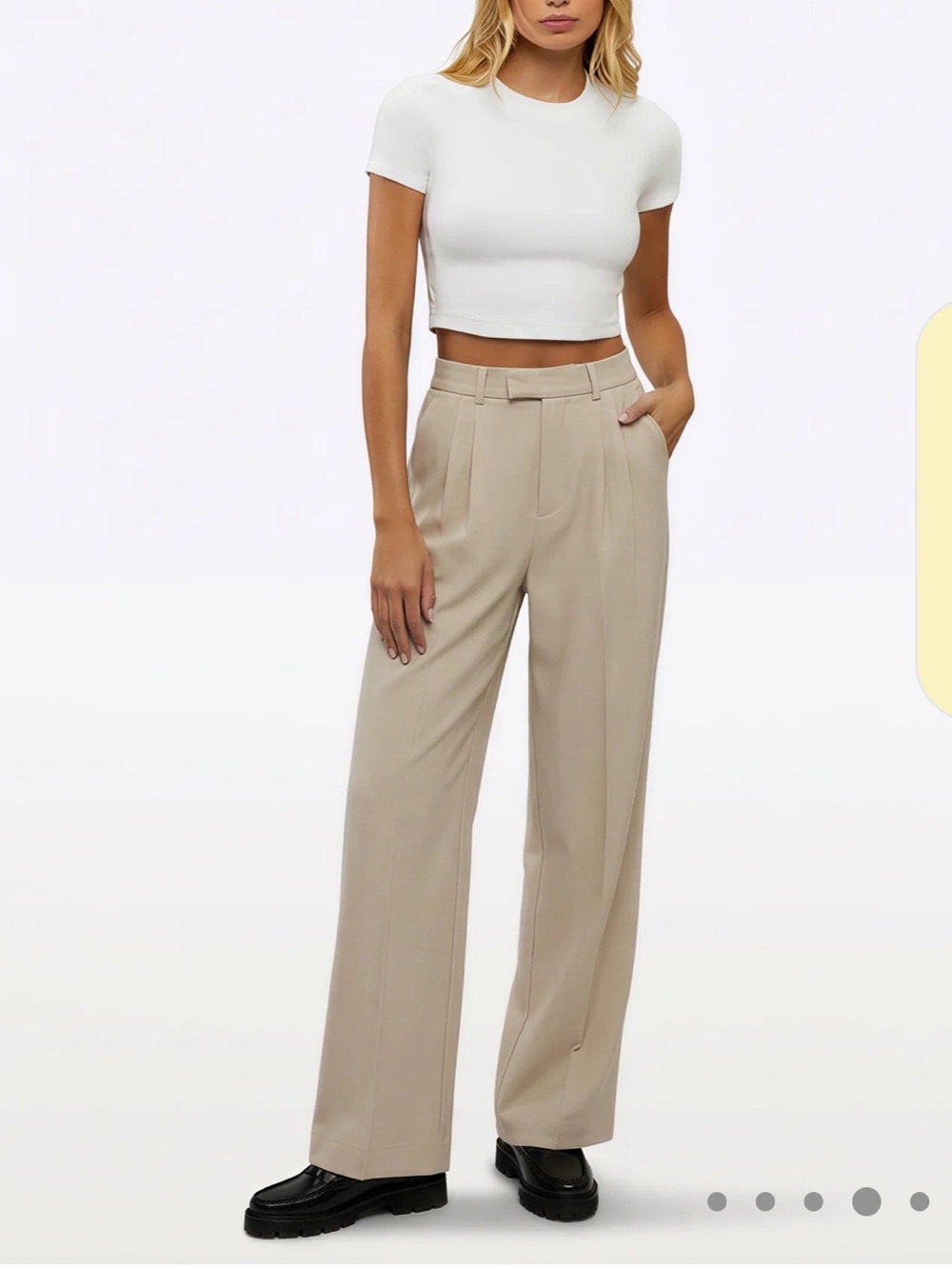 Cuts Clothing Women’s Light Beige Dress Pants - Tailored High-Waist